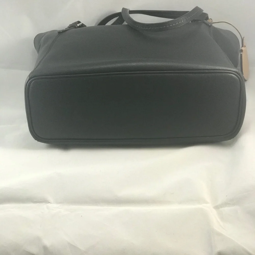 Coach Black Peyton Leather zip Top Tote - Picture 5 of 9